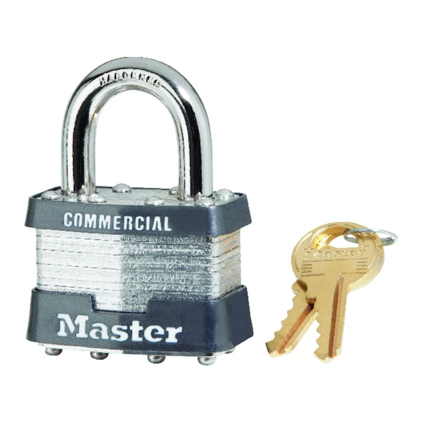 Master Lock Master Lock 1.75 in. H X 1.75 in. W X 1-3/4 in. L Laminated Steel Dual Ball Bearing Locking Exterior 1KA#2246 - main